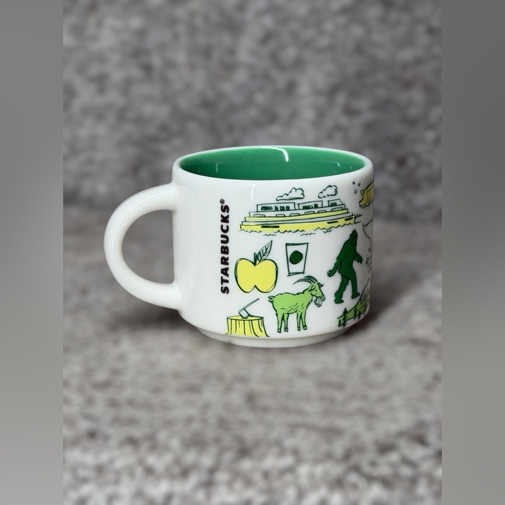 SOLD Starbucks Been There Series Washington Evergreen Espresso MUG 2oz TINY - Picture 4 of 8